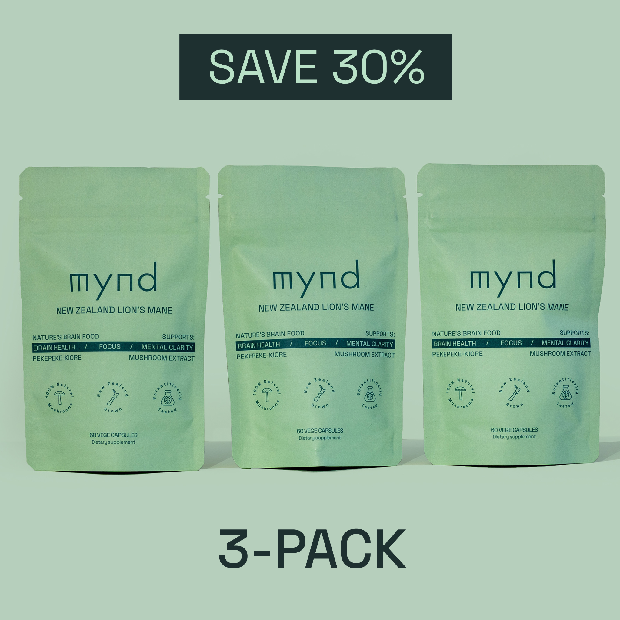 New Zealand Lion's Mane | 60 Capsules