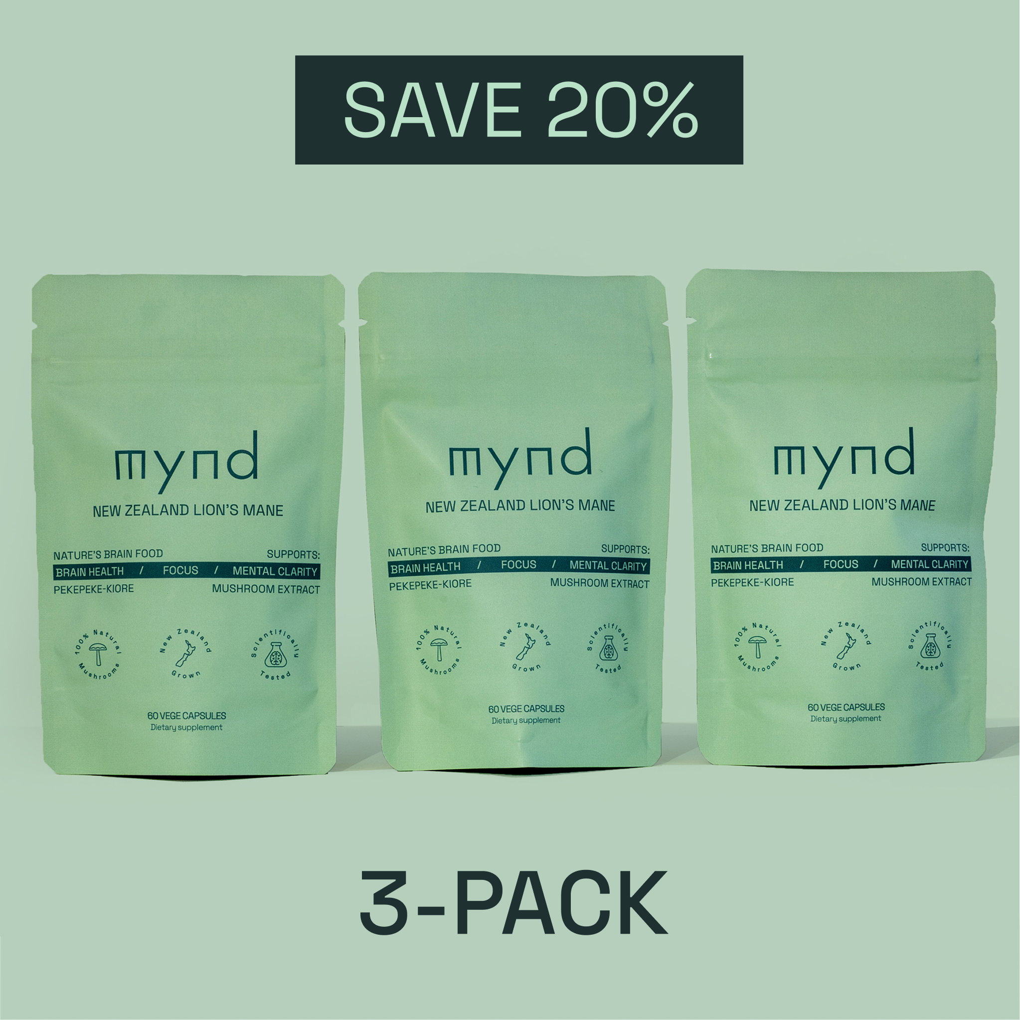 New Zealand Lion's Mane | 60 Capsules