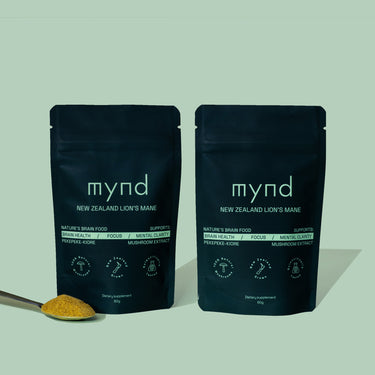 New Zealand Lion's Mane Powder 60g | Twin-Pack Bundle
